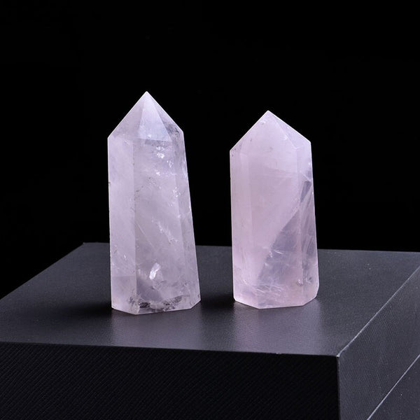 1PC Natural Rose Quartz Crystal