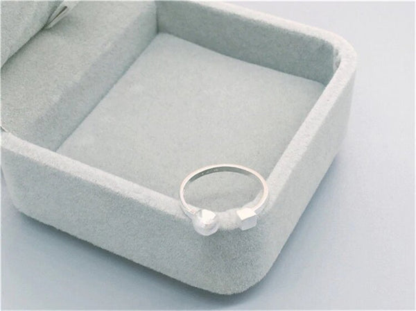 Sterling Silver Comma Fullstop Cuff Ring