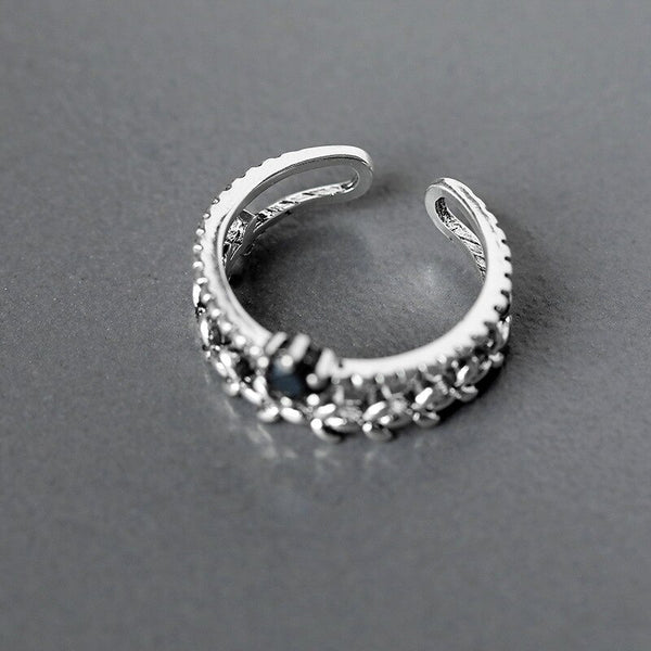 Sterling Silver Rings Branch Layer