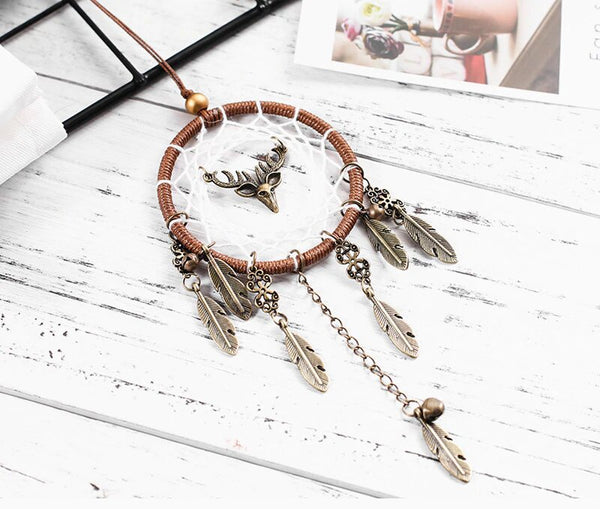 Metal 7cm Dream Catcher Pendant