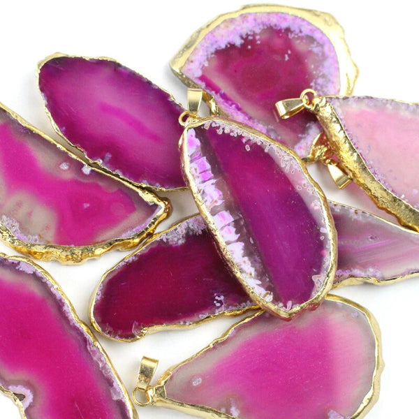 Natural Onyx Agate Pendants