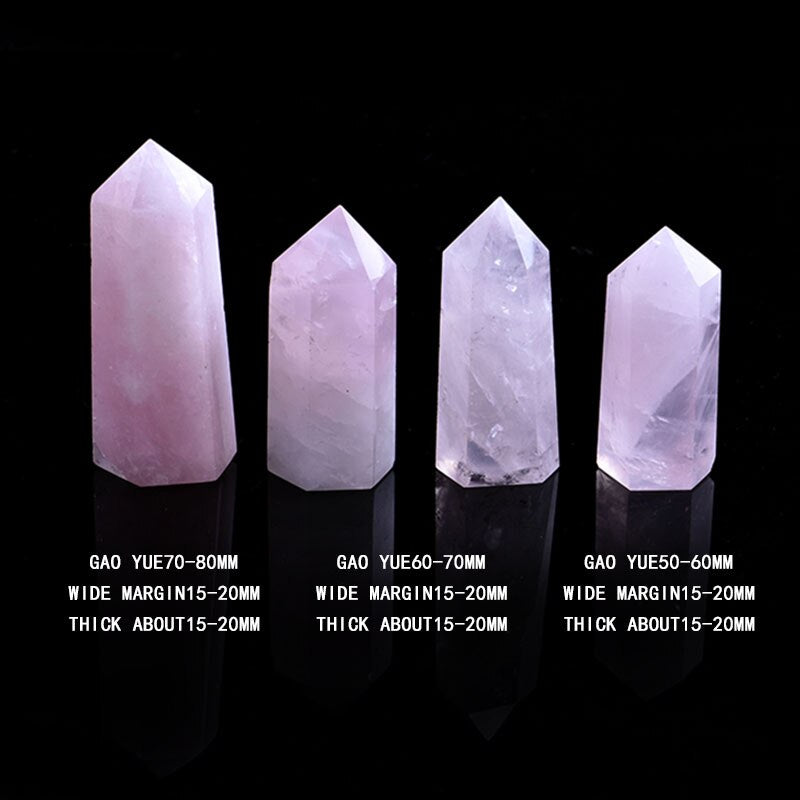 1PC Natural Rose Quartz Crystal