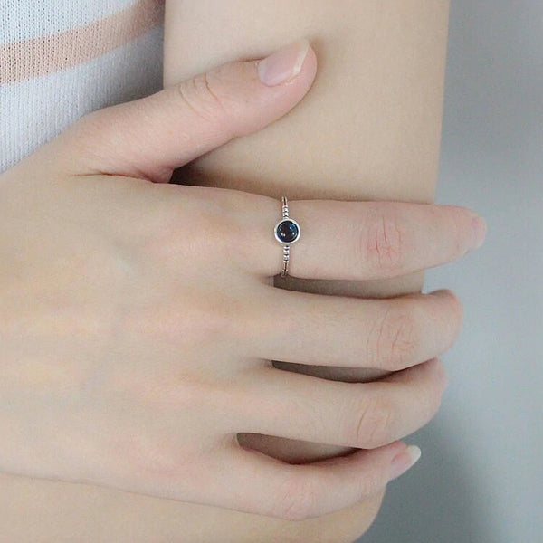 Sterling Silver Opal Cuff Ring