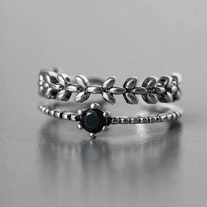 Sterling Silver Rings Branch Layer