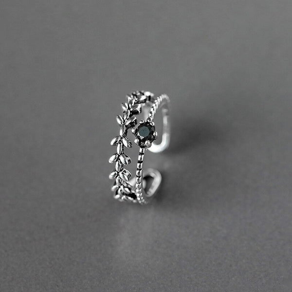 Sterling Silver Rings Branch Layer