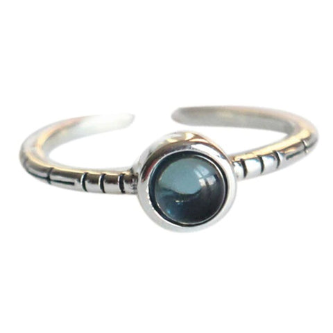 Sterling Silver Opal Cuff Ring