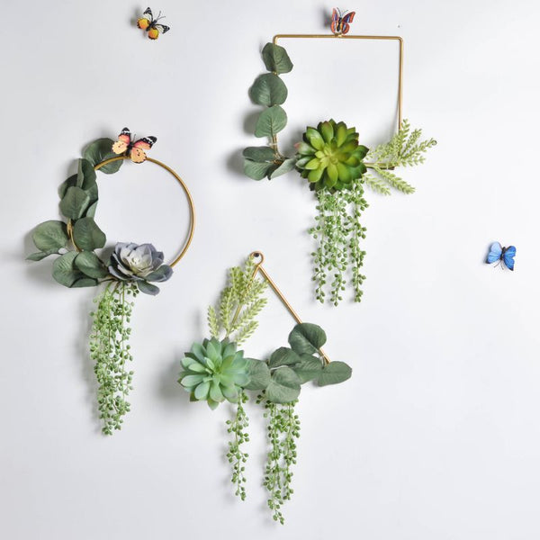 Wreath with Artificial Greenery