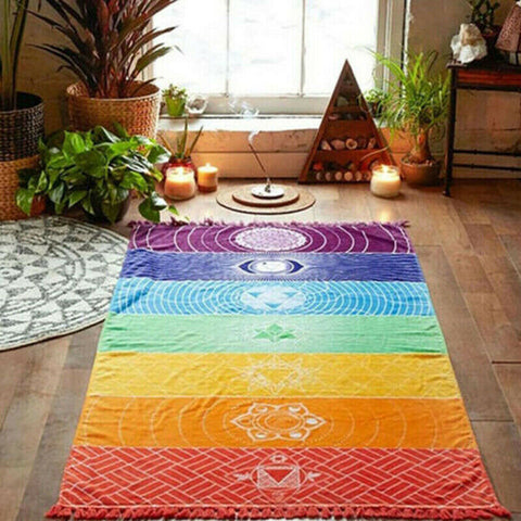Chakra Mandala Beach Yoga Mat