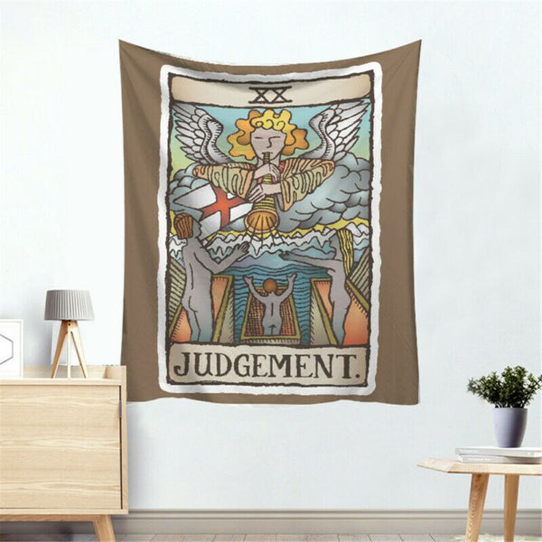 Tarot Card Tapestry Wall Hanging in Colour