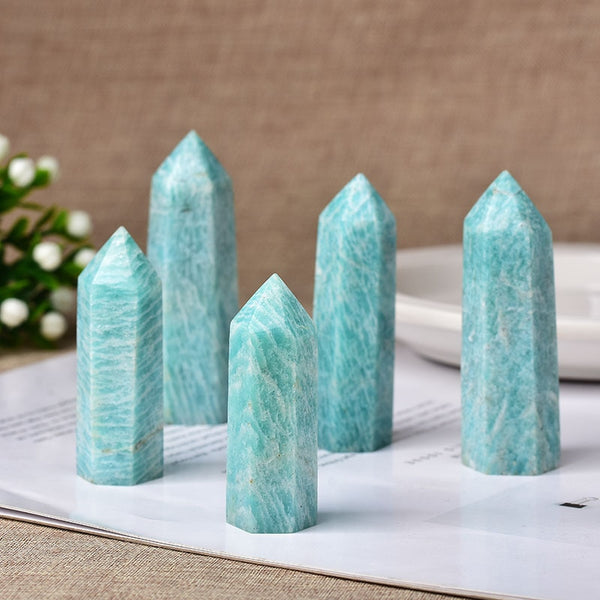 1pc Natural Amazonite Crystal Point