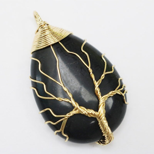 Water Drop Tree of Life Pendants