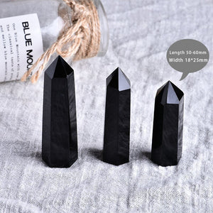 1PC Natural Rock Obsidian Crystal Point