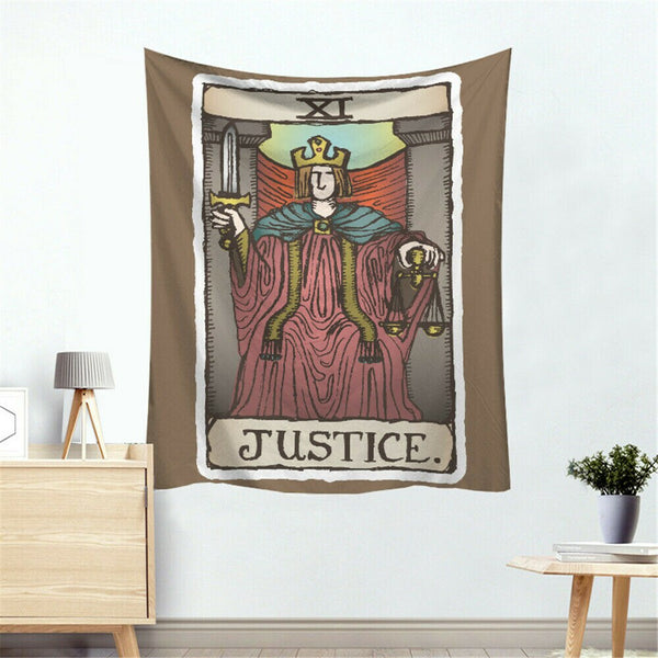 Tarot Card Tapestry Wall Hanging in Colour