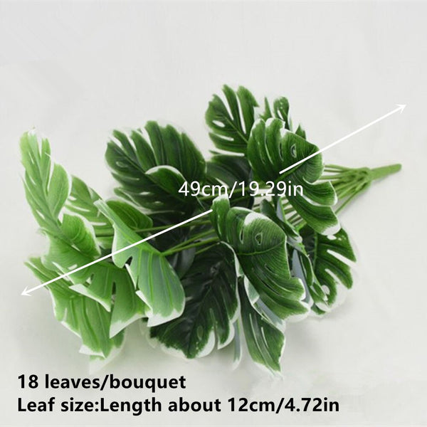 Artificial Plant - Green Palm Leaves