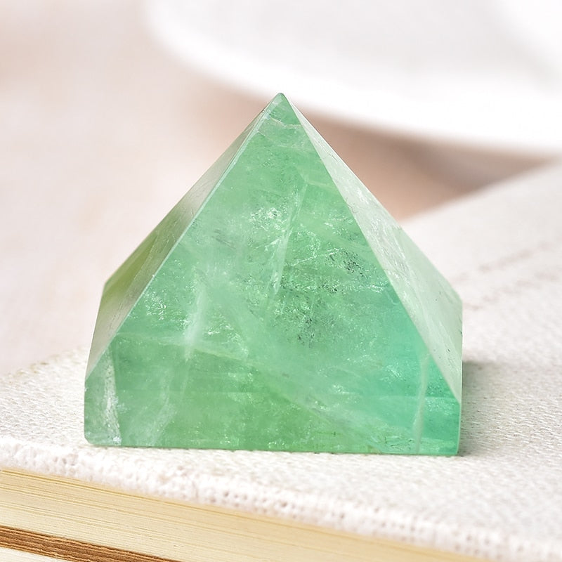 Natural Crystal Pyramid Healing Stones