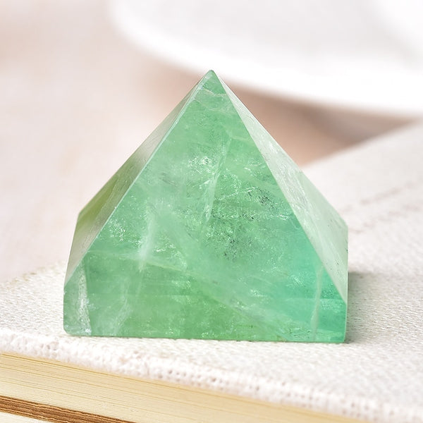 Natural Crystal Pyramid Healing Stones