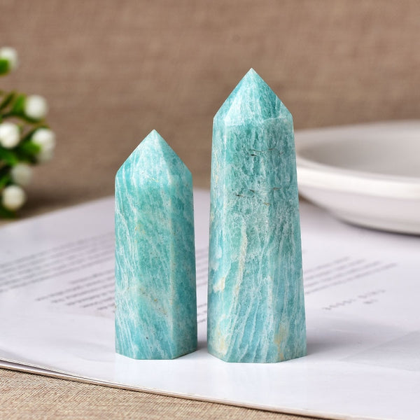 1pc Natural Amazonite Crystal Point