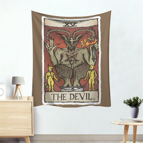 Tarot Card Tapestry Wall Hanging in Colour